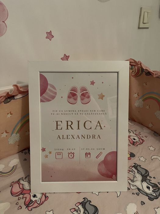 Tablou personalizat nou nascut