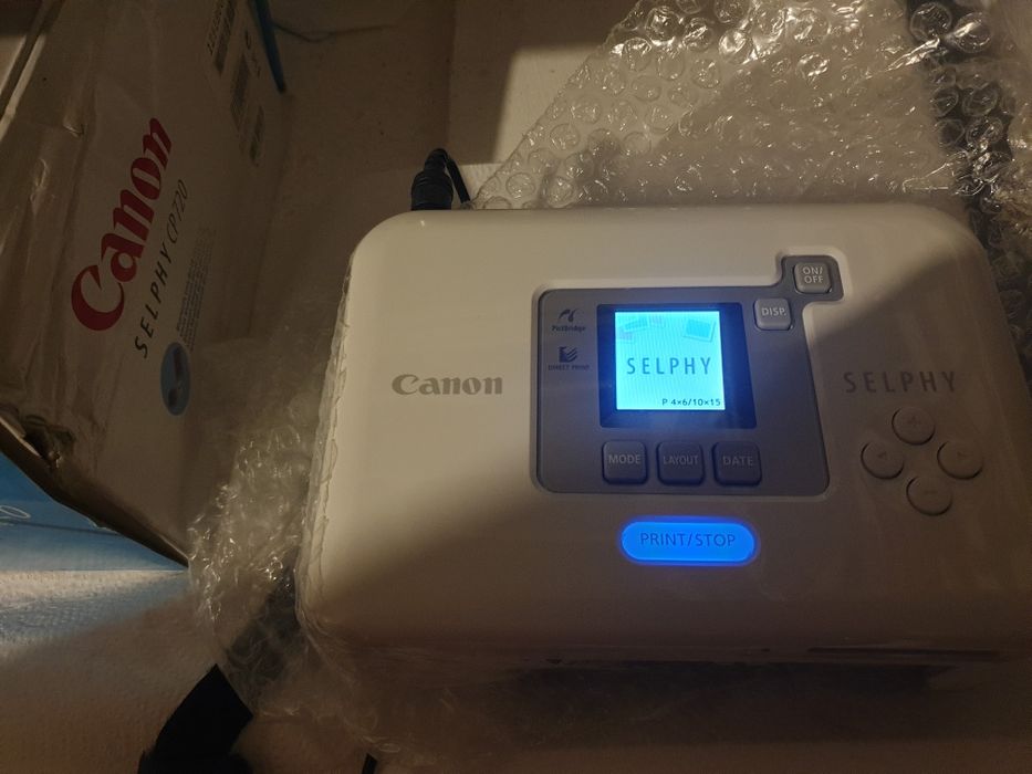 Imprimantă CANON-Selphy, NOUĂ + 1 Cartuș NOU, Inclus în Preț