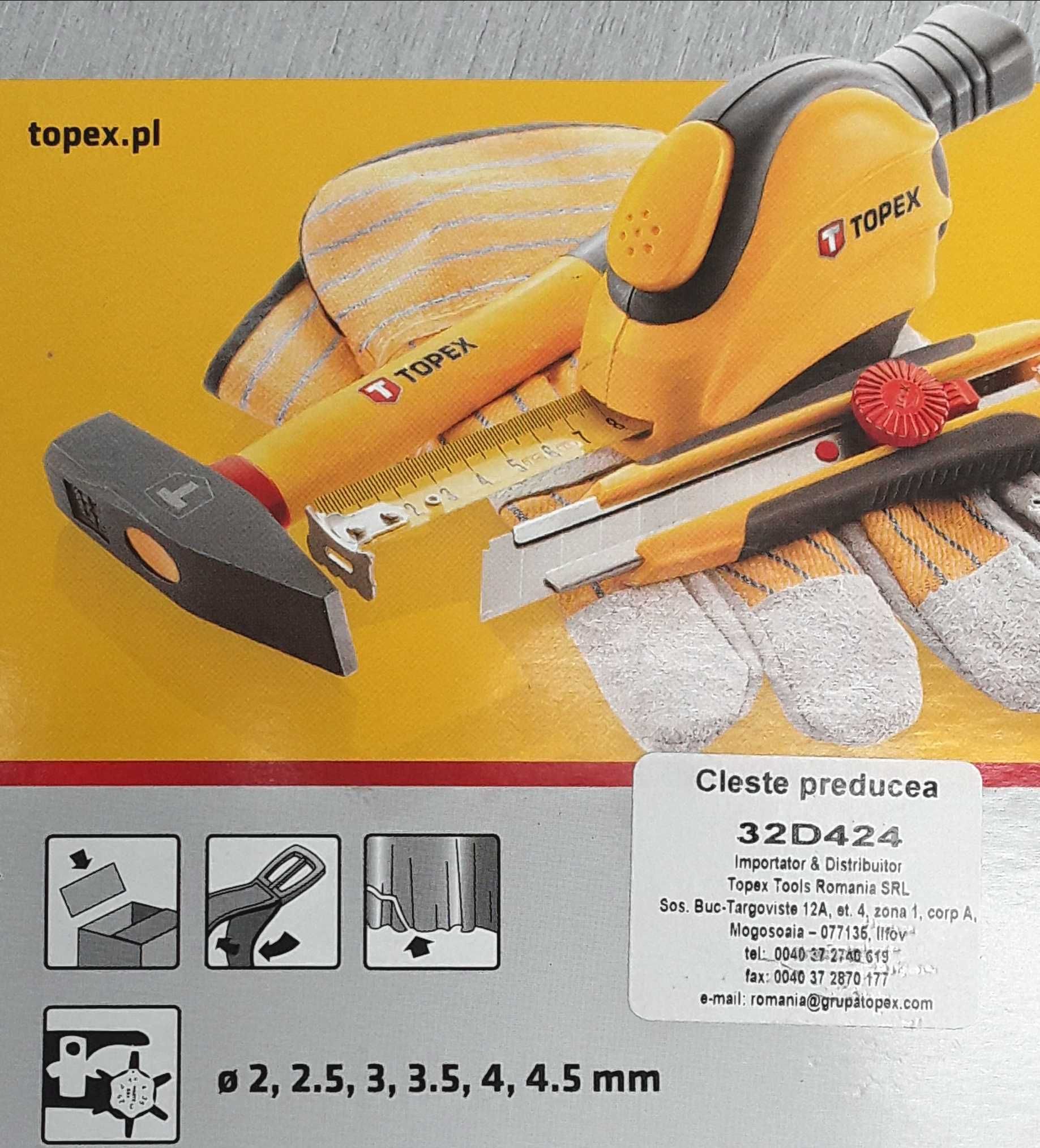 CLESTE PREDUCEA profesional TOPEX - Polonia NOU - 40 Lei