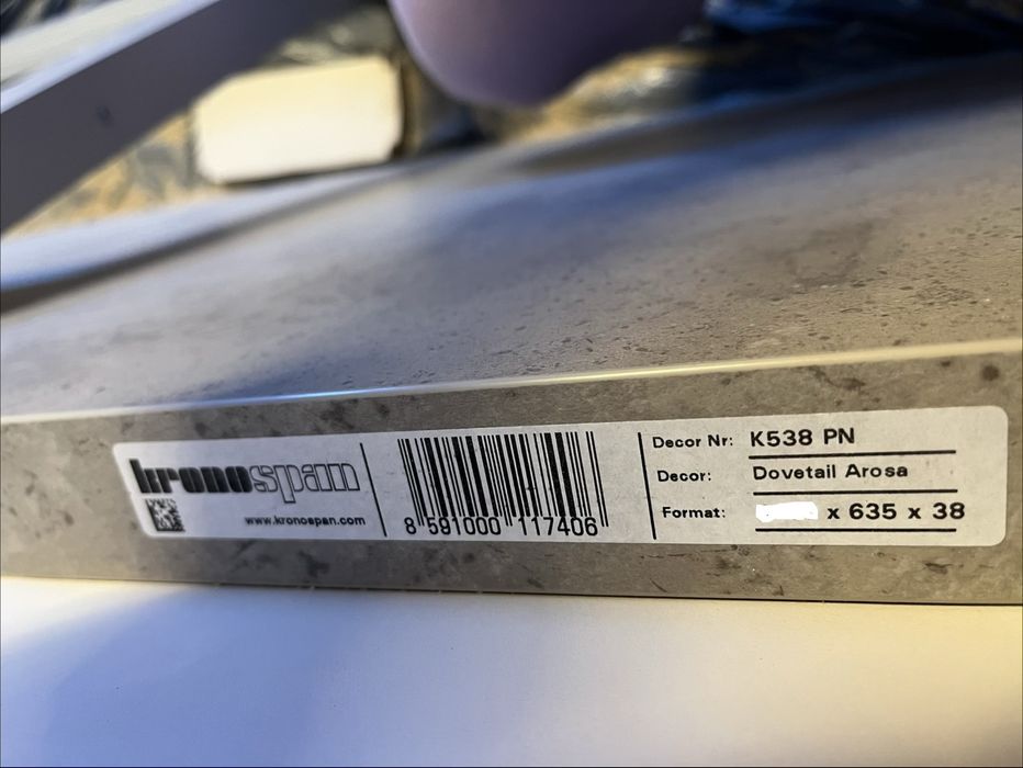 Кухненски термоплот Кроношпан K538 Dovetail Arosa 176,5 см/ 63,5/ 0,38