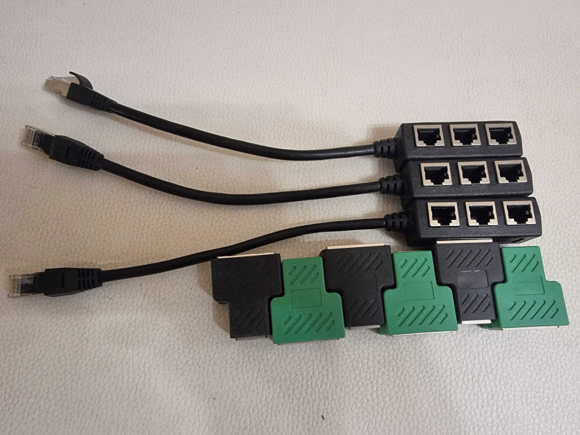 Adaptor splitter coupler RJ45 pt cablu LAN multiplicator nou