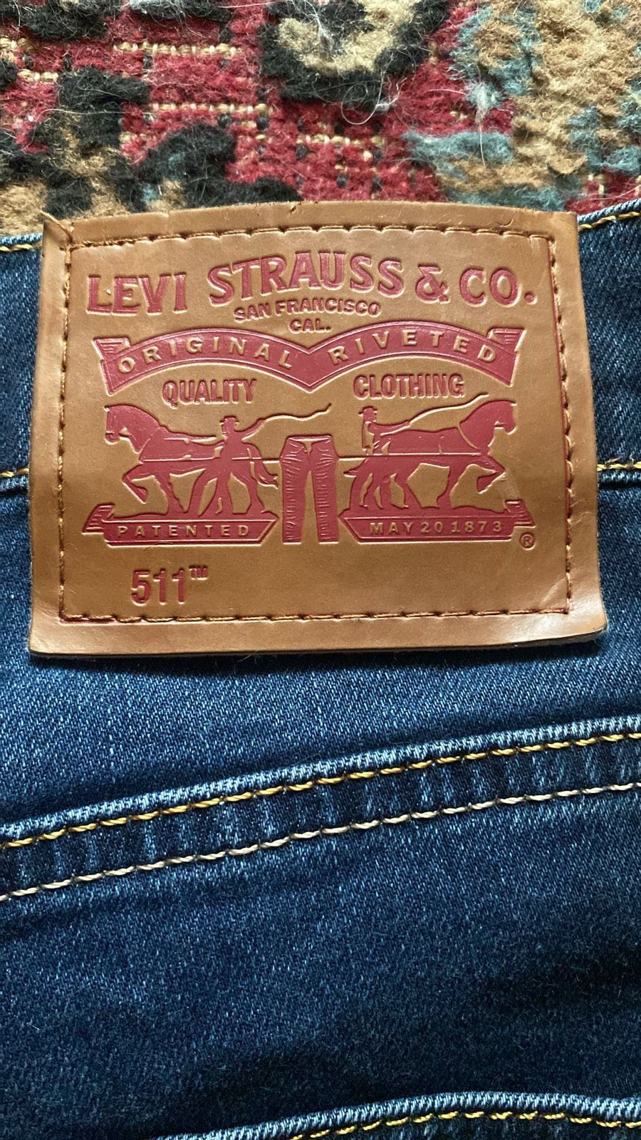 Джинсы Levi's трубы синие