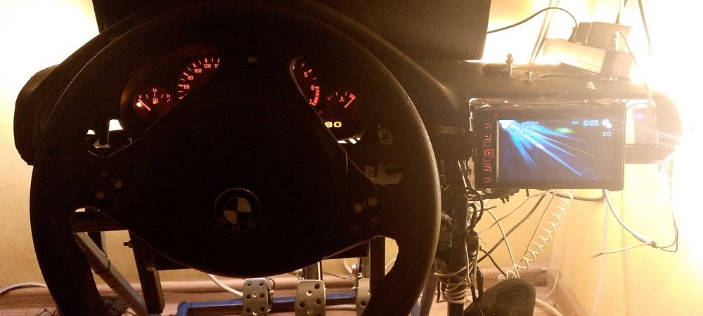 Simulator auto volan custom radio bord programat