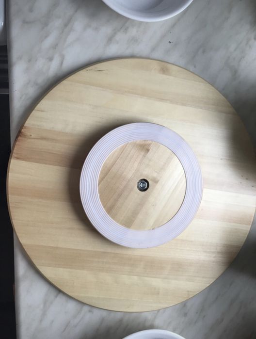 Set platou rotativ Ikea si boluri de opal