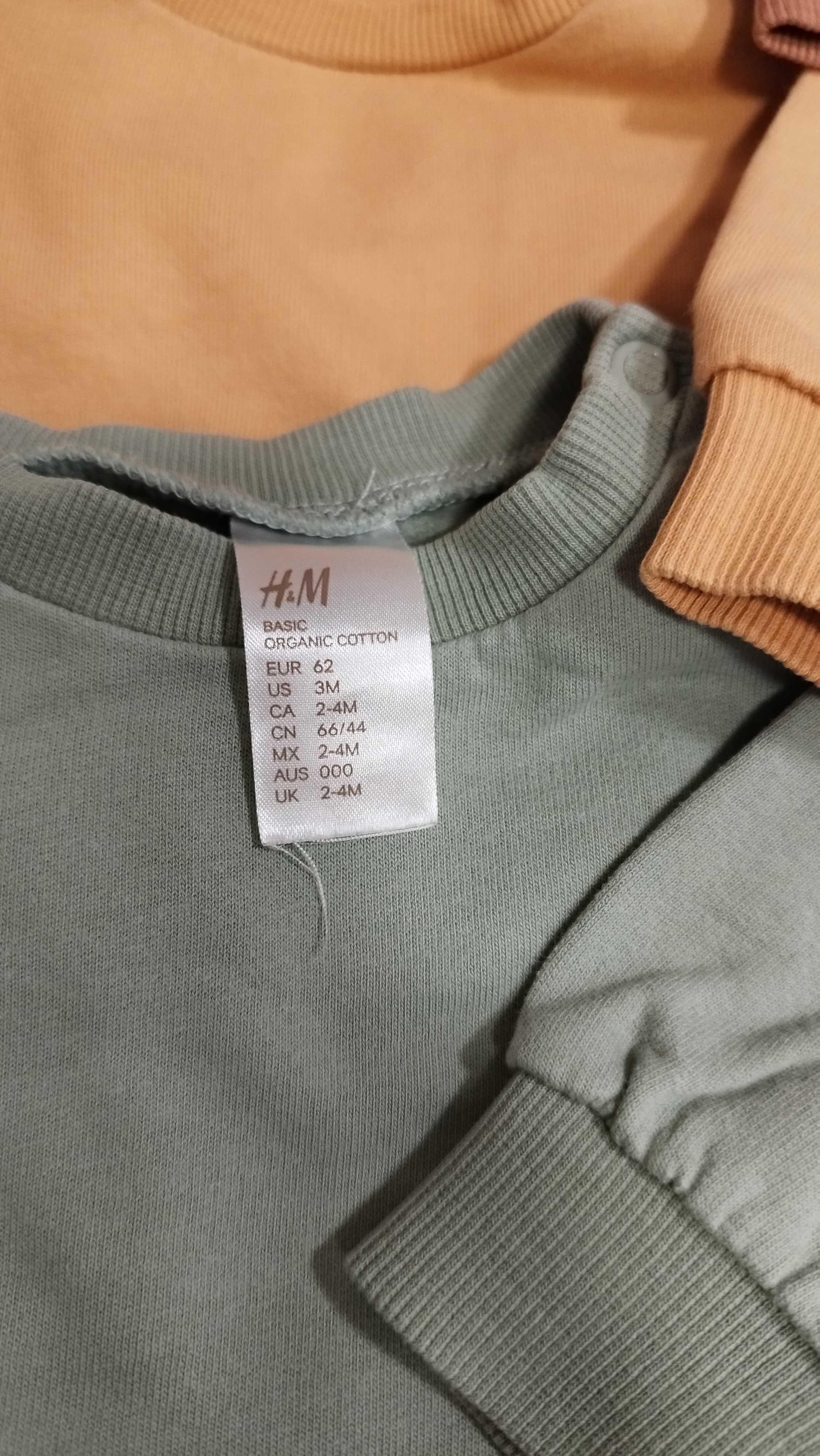 Три блузки H&M 62 размер бебешки дрехи