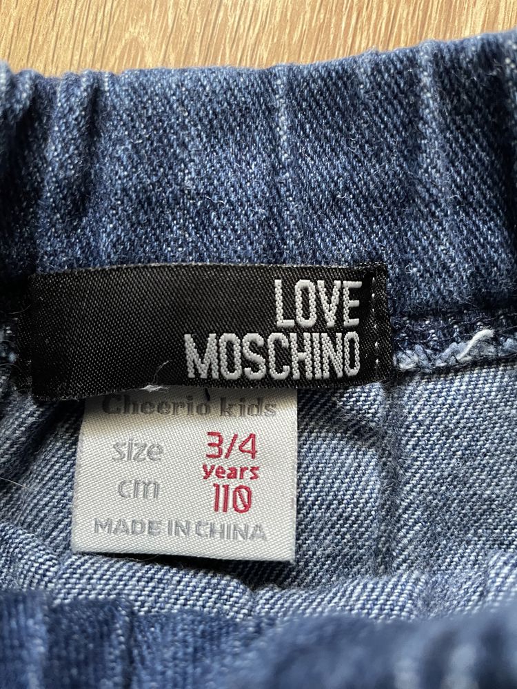 Fusta mini blugi, Love Moschino - cheeriokids, masura 3-4 ani