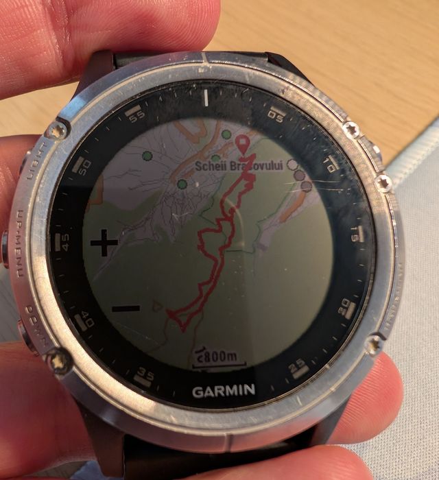 Ceas Garmin Fenix 5 Plus GPS, cu cutie, cablu, 3 curele (folosit)