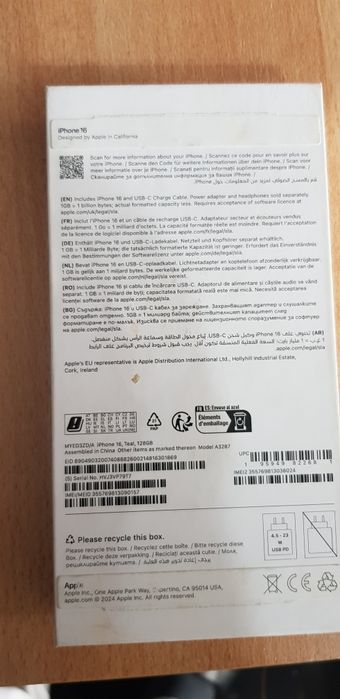 iPhone 16 128 GB.