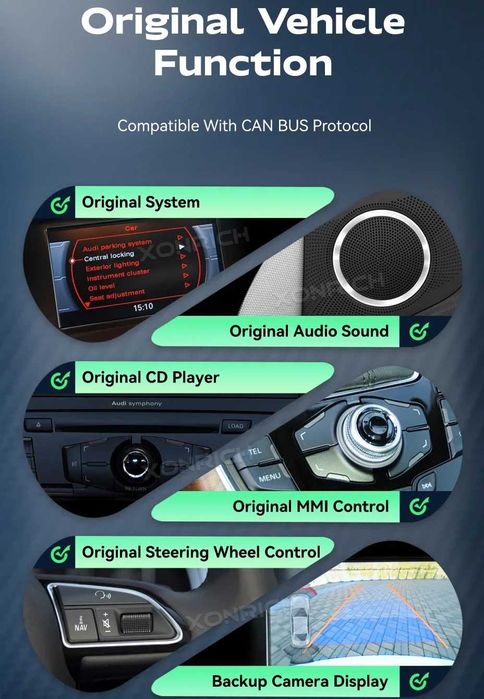 Мултимедия за Audi A5 Двоен дин Android Ауди А5 навигация MMI 2DIN