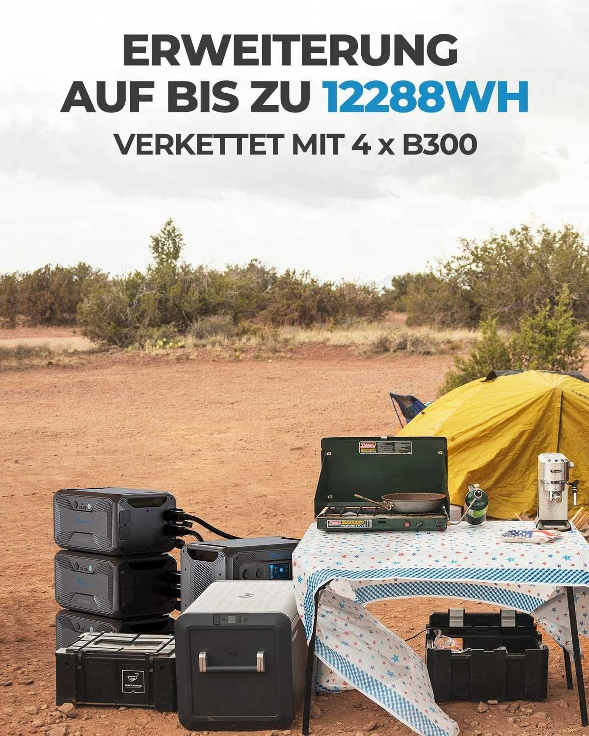 ПРОМО Bluetti AC300+B300- 3000w-Соларен генератор 3000w+батерия 3kw