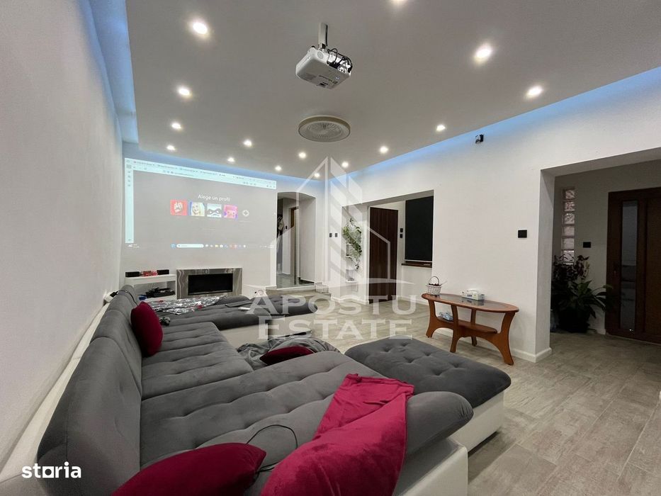 Casa individuala, 6 camere, 3 bai, garaj,acces auto, teren de 411