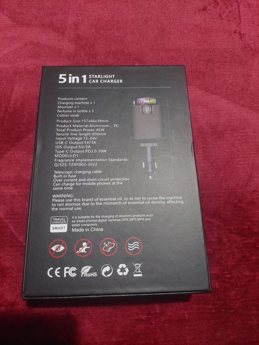 Încărcător Auto 5-în-1 Starlight