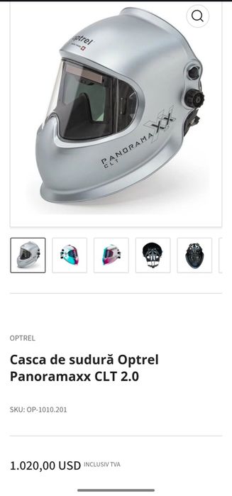 Casca de sudură Optrel Panoramaxx CLT 2.0