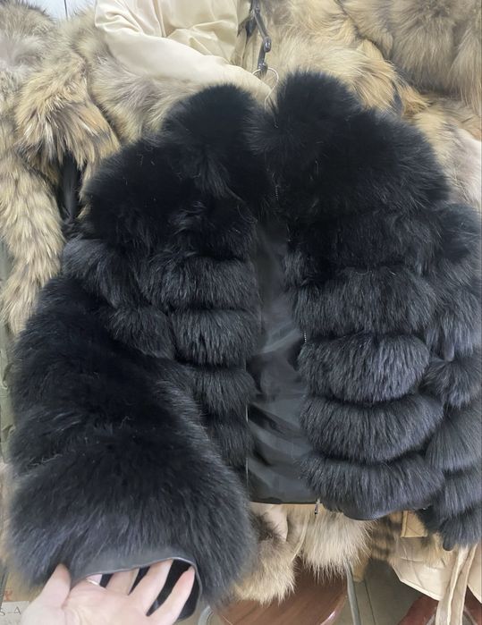 Палто от естествен косъм, с ЕТИКЕТ