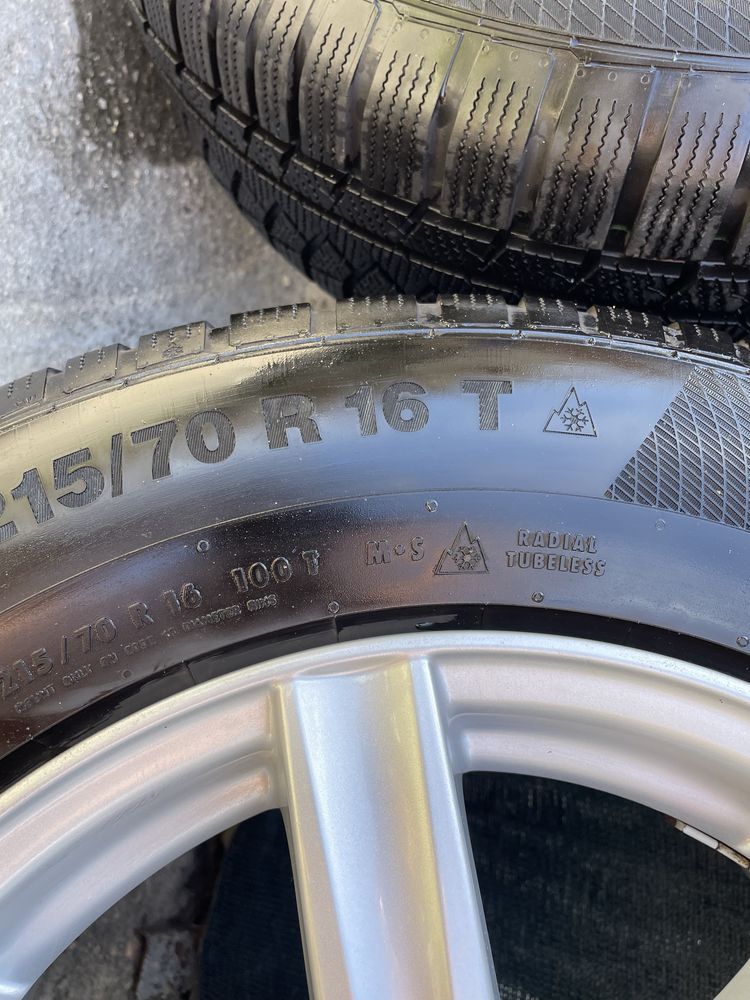 Rial Davos 7Jx16 5x115 ET38 + гуми Continental WinterContact