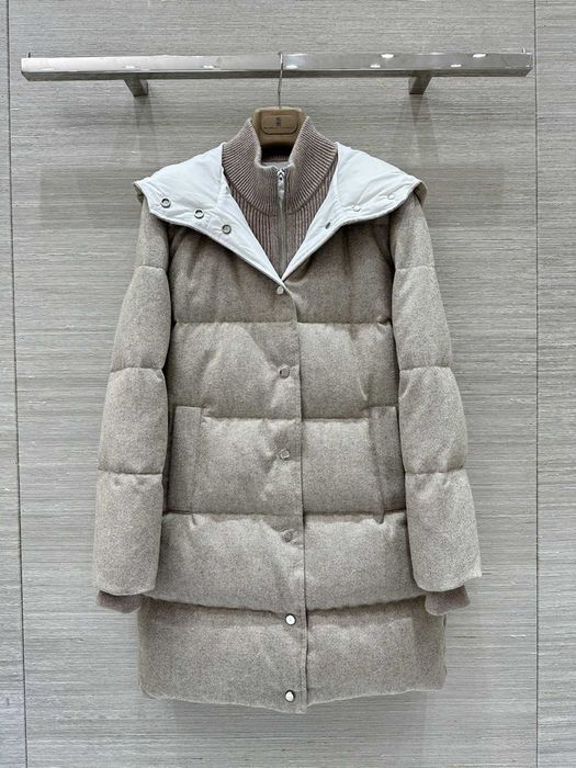 Шикарный зимний пуховик люкс Брунелло кучинелли