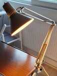 Lampa arhitect birou vintage industrial Ledu Waso Type W1, 1960s