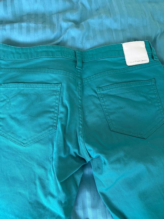 Pantaloni Calvin Klein Jeans skiny cu talie joasa