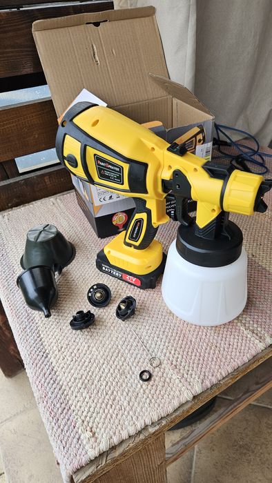 Pistol de vopsit cu acumulator compatibil makita