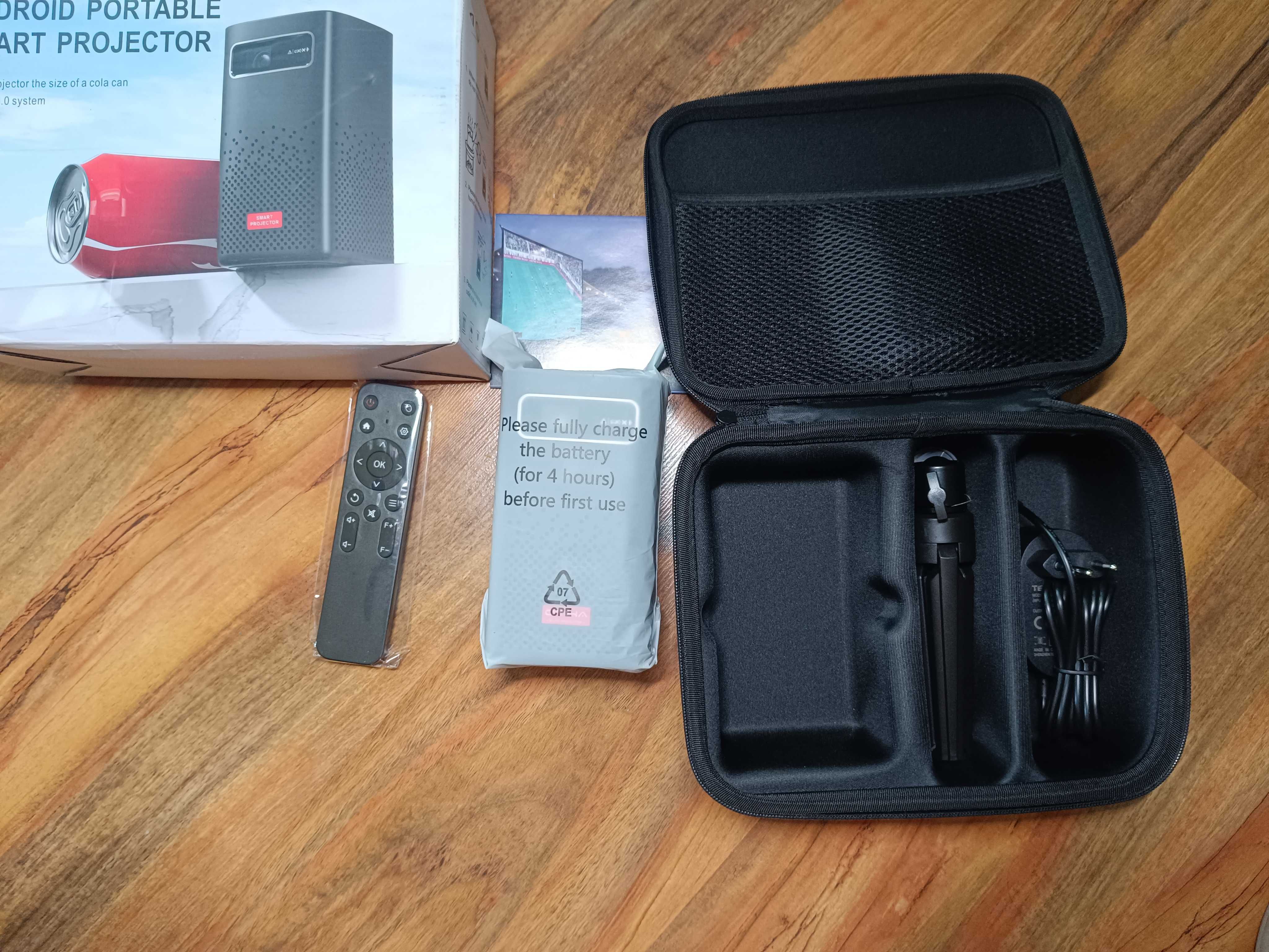 Мини проектор C900 1080P 4K, WiFi и BT5, Android 9 Smart DLP...