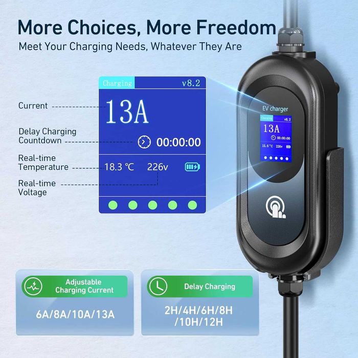 Зарядно за електрическа кола Hybrid с Wi-Fi EV Тype 2