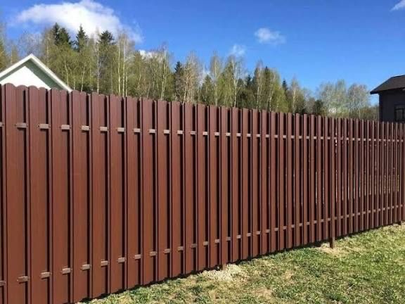 Профлист штакетник металлический забор ограда коршау