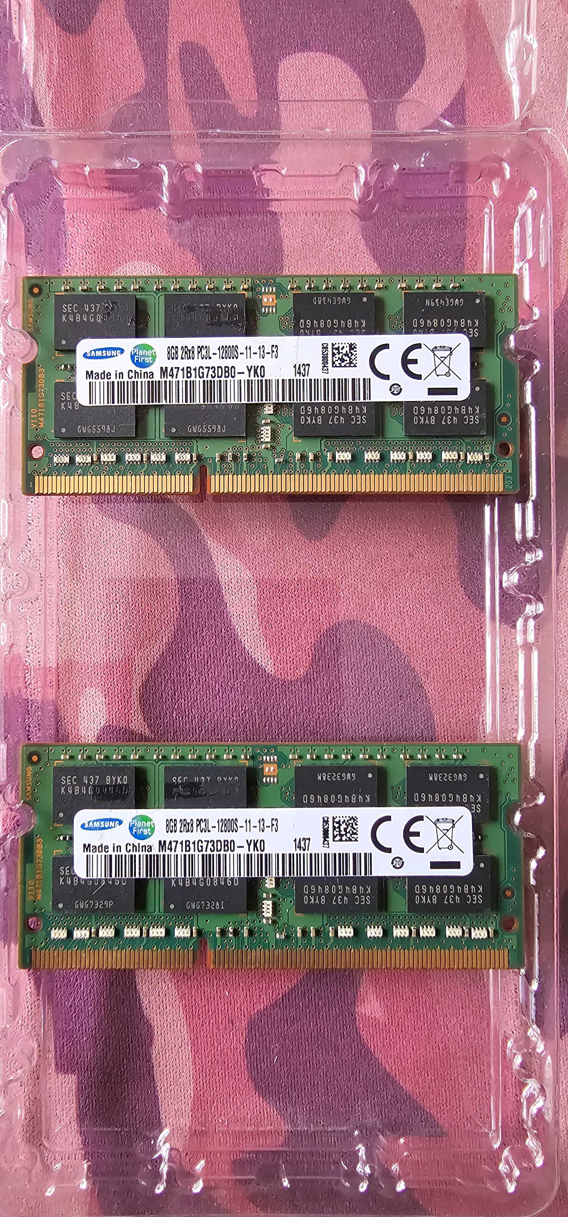 SAMSUNG 16GB Kit (2X8GB) DDR3-1333mhz SODIMM RAM M471B1G73DB0-YK0