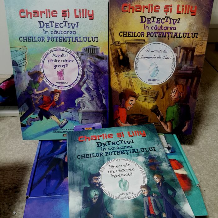 Charlie și Lilly – Detectivi în căutarea Cheilor Potențialului, Volume