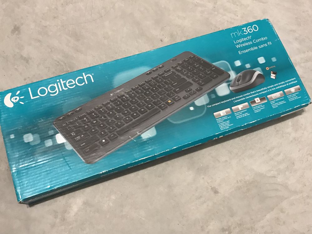 Kit(mouse&tastatura),tip Logitech MK360, caractere Eng, nou, original.