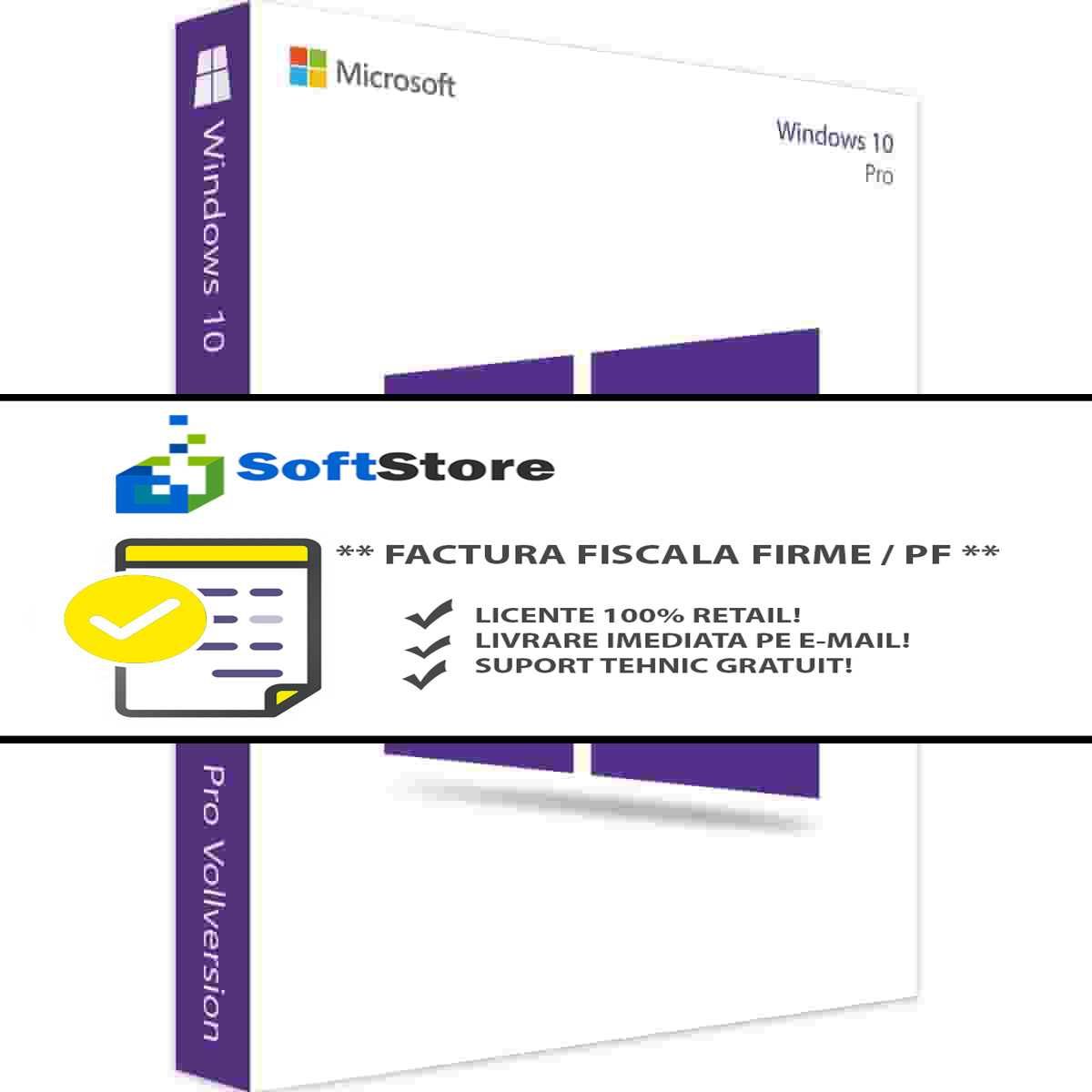 LICENTE: Windows 10 Pro / Home - 100% RETAIL, Factura fiscala!