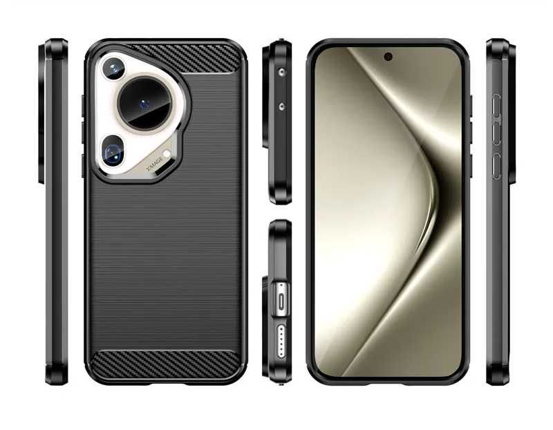 Huawei Pura 70 / Pura 70 Pro / Ultra - Удароустойчив Кейс Гръб CARBON