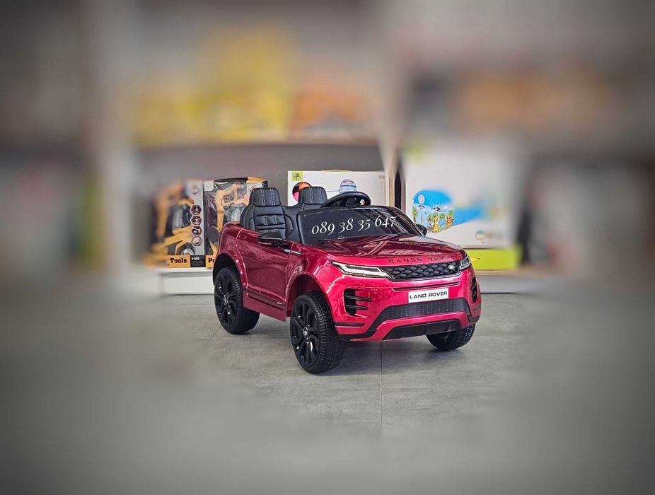 ТОП ЦЕНА!НОВО!Акумулаторен джип RANGE ROVER EVOQUE с 4Х4,12V,меки гуми