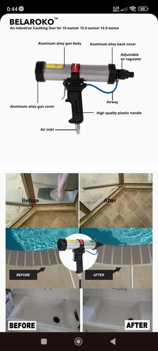 pistol pneumatic profesional aplicare/etansare rapida