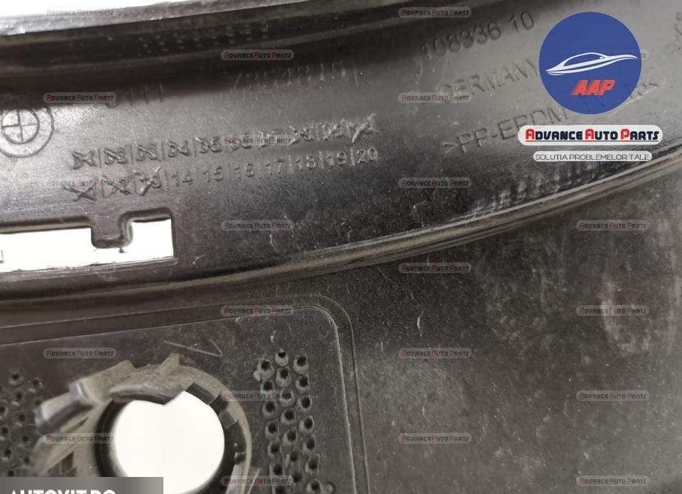 Предна броня БМВ Х1 / BMW X1 F48 със сензори и миещи системи в добро с