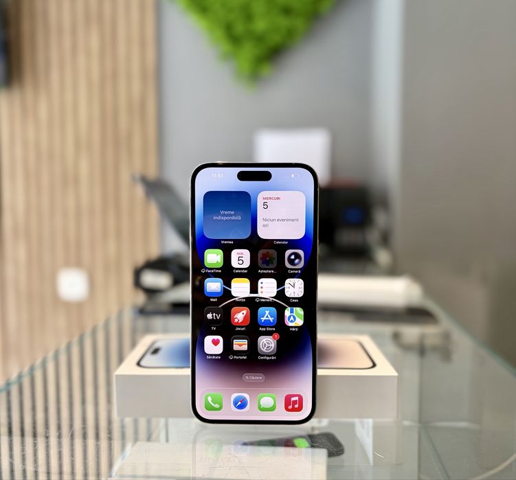 **ATS GSM**ID74094 iPhone 14 PRO MAX 256GB Silver/Baterie100% /F+G