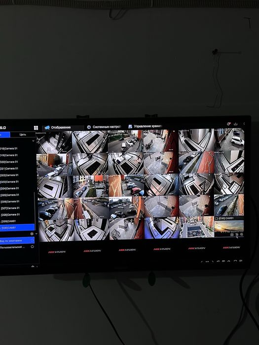 Установка камер видеонаблюдения