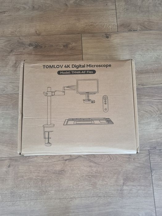 TOMLOV TM4K-AF FLEX 4K Autofocus Microscop Digital, 8 Inch 2000X, 52MP