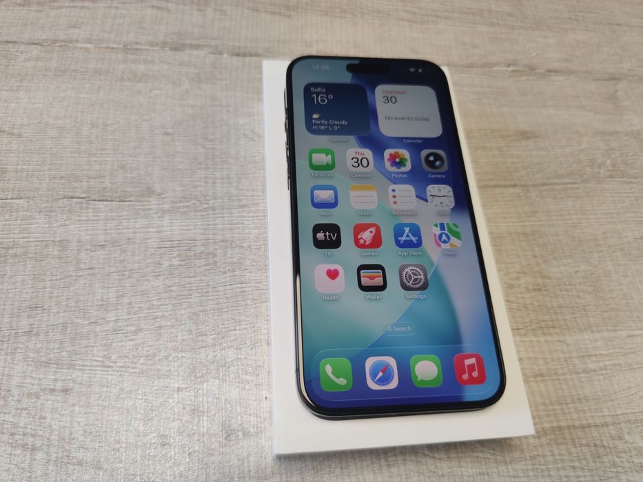 iphone 15 pro max 256GB Black Като нов!