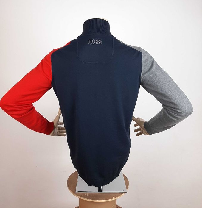 Hugo Boss Zelchior Pro - Оригинален мъжки пуловер с цип р-р M