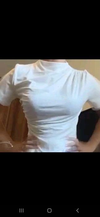 Бяла тениска от Shein