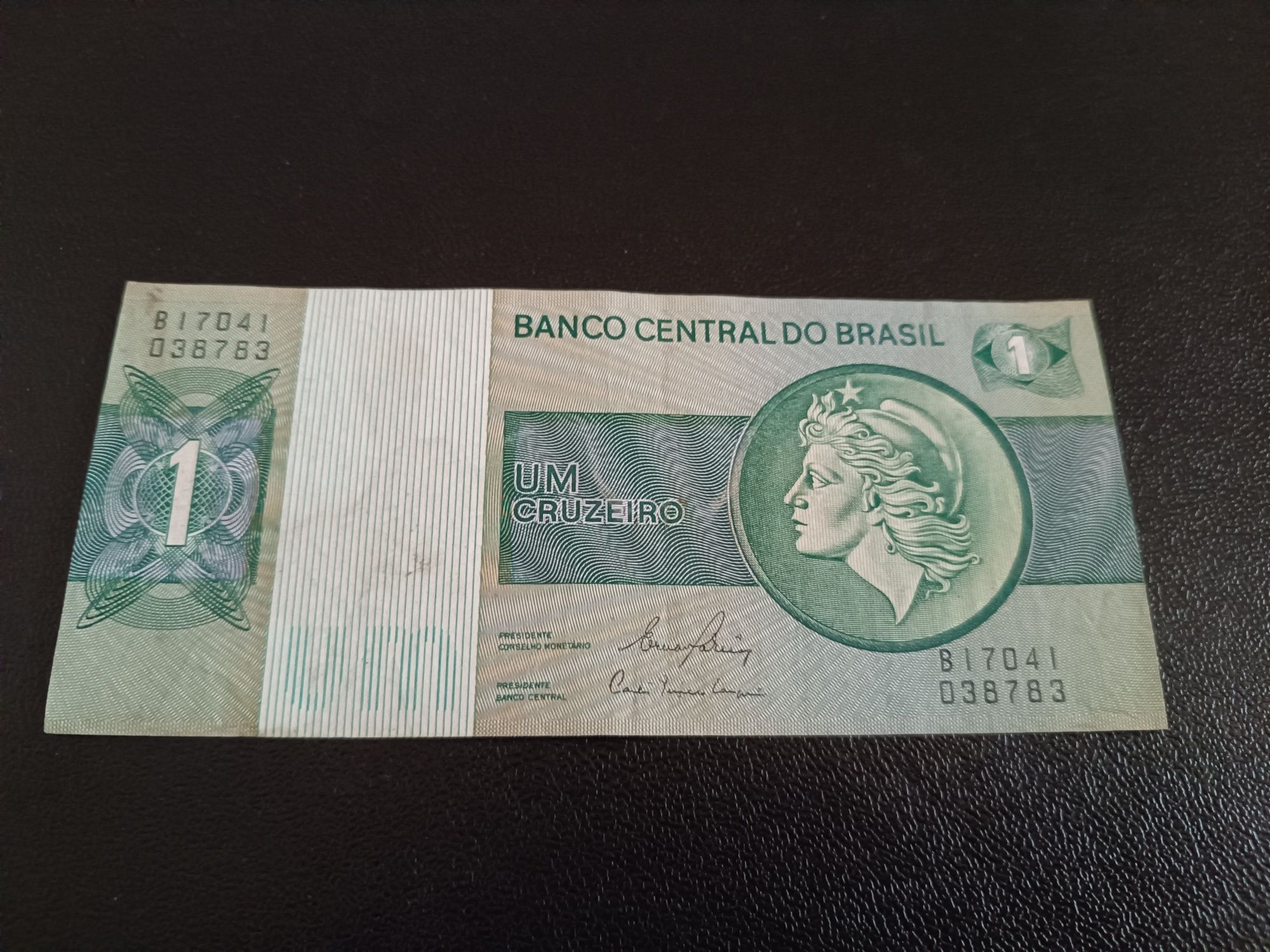 Bancnota 1 Cruzeiros Brazilia
