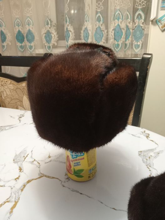 Норковая мужская шапка