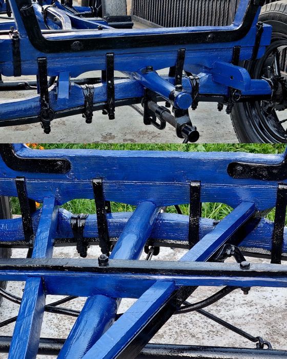 Coș  Căruță Ștraf făcută la comanda  Fier forjat Roti Spitate
Fier for