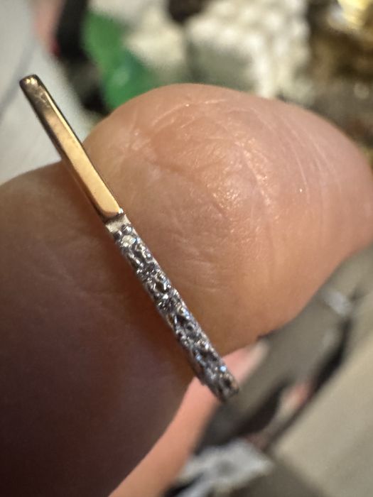 Inel aur roz cu diamante