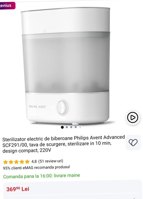 Sterilizator biberoane