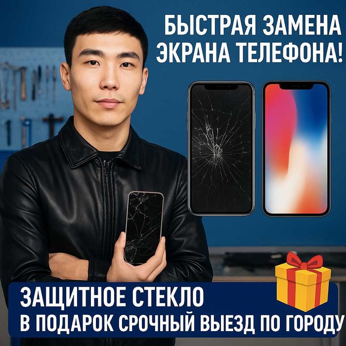 Ремонт телефонов Алматы | Замена экрана iPhone | Срочный выезд