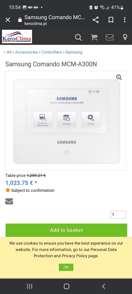 Comanda aer condiționat samsung MCM A300N