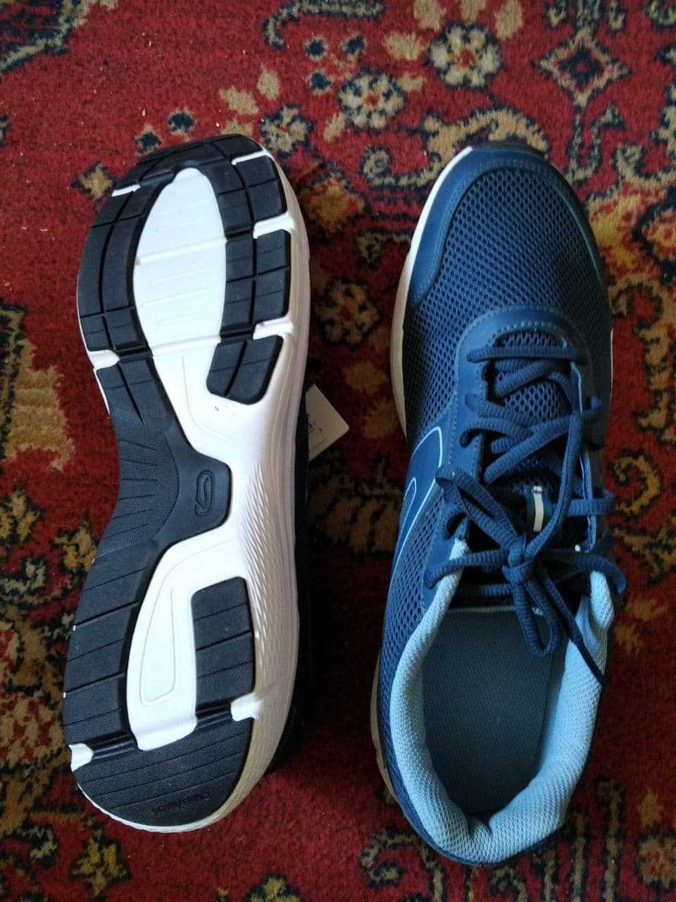 Кроссовки для бега мужские RUN CUSHION синие KALENJI,46(29,5),47(30см)