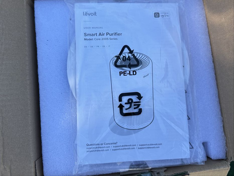 Чисто нов пречиствател за въздух Levoit Core 200S Smart НЕУПОТРЕБЯВАН