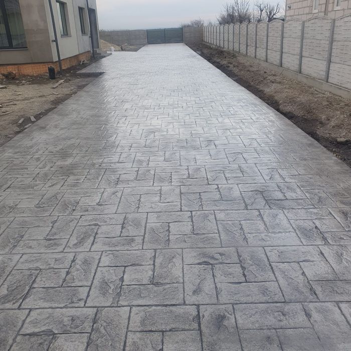 Beton amprentat  decorativ